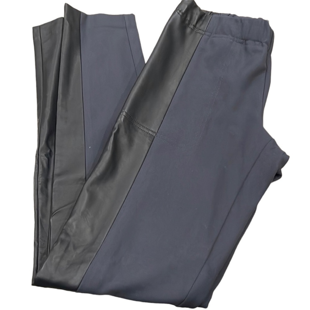 Club Monaco Faux Leather Accent Pull On Pants